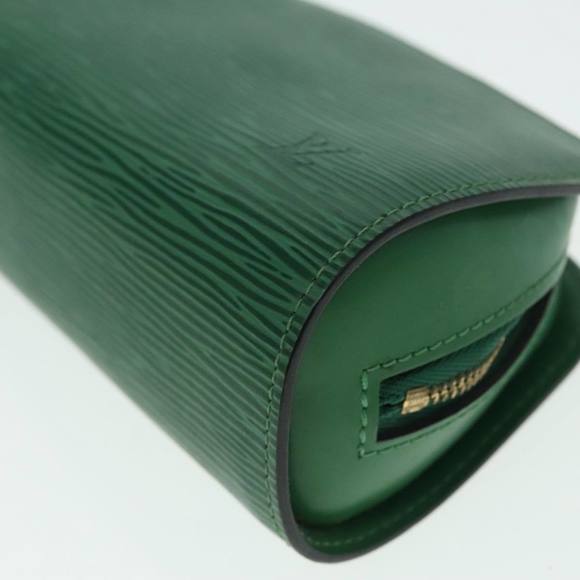 LOUIS VUITTON Epi Dauphine PM Cosmetic Pouch Green M48444 LV Auth 92025 - Picture 14 of 16